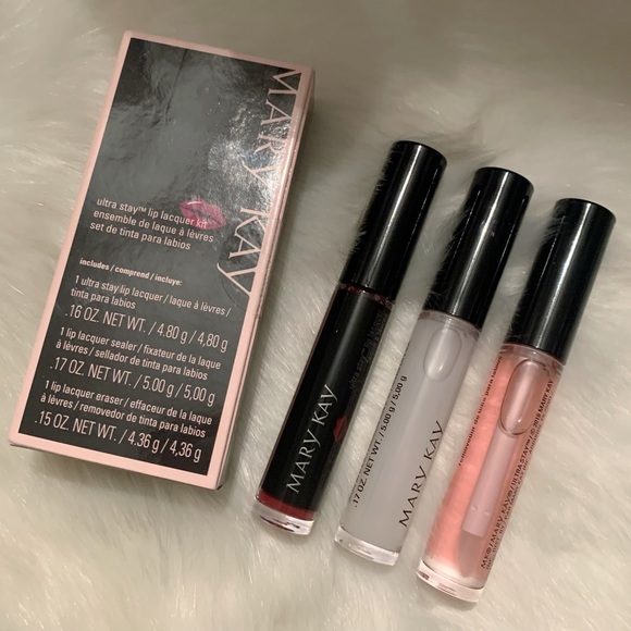 Mary Kay Ultra Stay Lip Lacquer Set (Sealer Eraser Lacquer) Plum Limited Edition - Picture 5 of 6